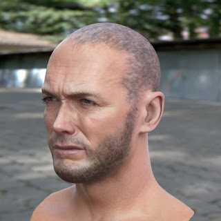 3d model Clint Eastwood head v2