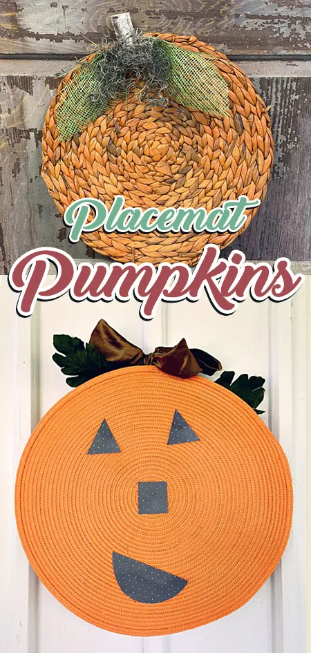 DIY Placemat Pumpkins