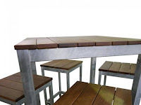 Lovely Carita Outdoor Bar Furniture Pub Table Stools