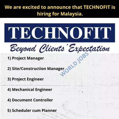 We are excited to announce that TECHNOFIT is hiring for Malaysia.
