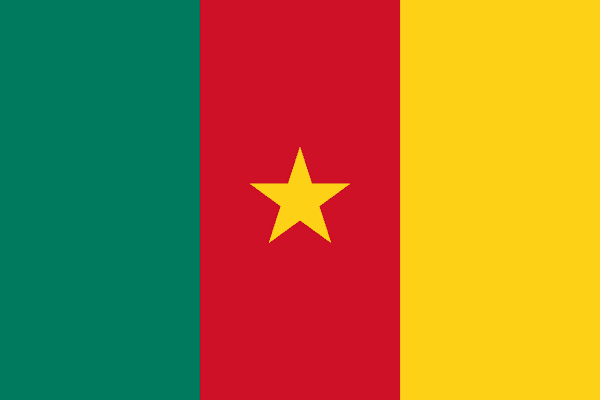 Logo Gambar Bendera Negara Kamerun PNG JPG ukuran 600 px