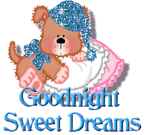 Sweet Good Night Glitter Graphics