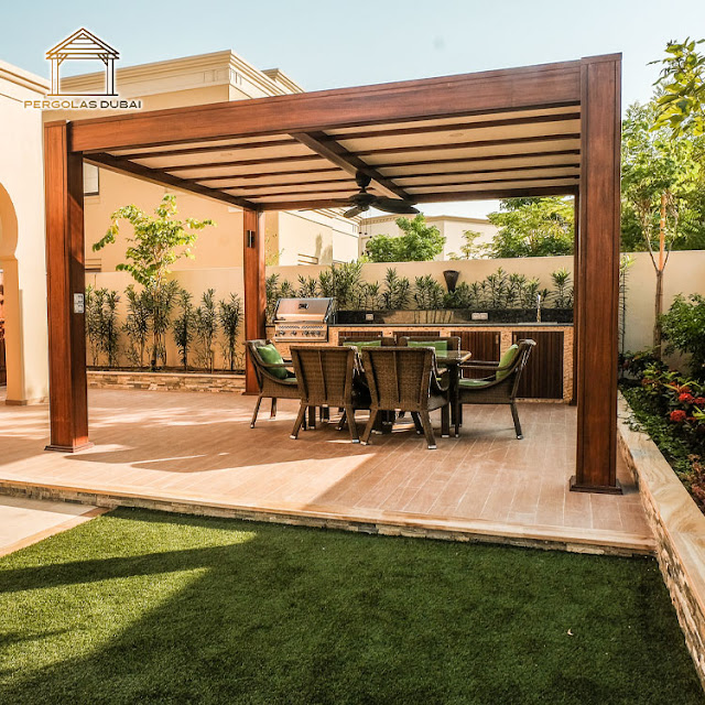 Beautiful Garden Pergola Design Dubai