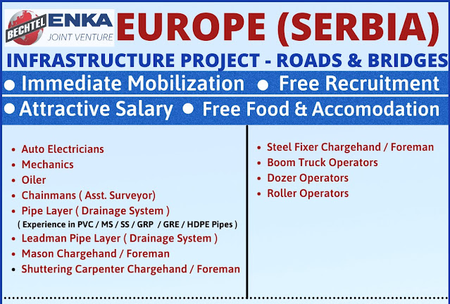 Bechtel Enka Serbia jobs - Free recruitment