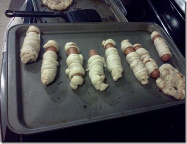 mummy hot dogs