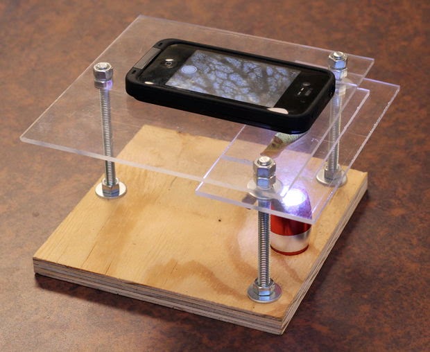 DIY telephone microscope