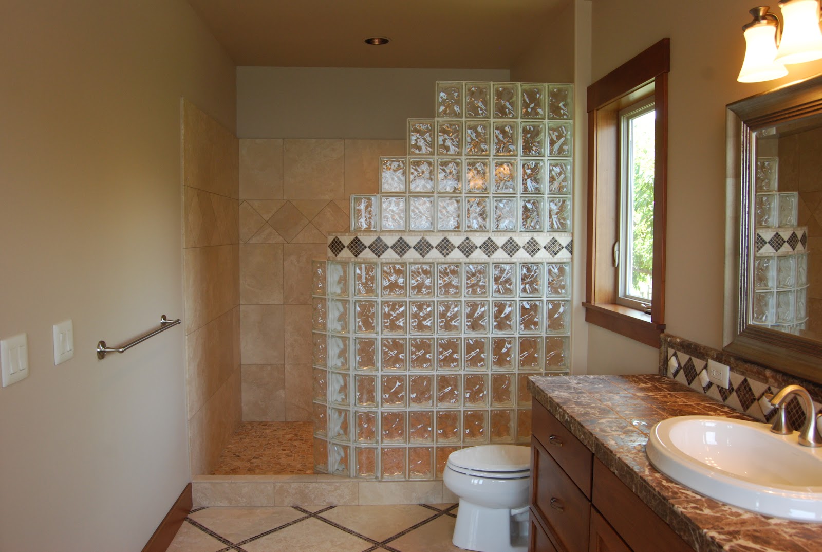 bathroom shower plans Glass Block Shower Kits Install in 4 Easy Steps!