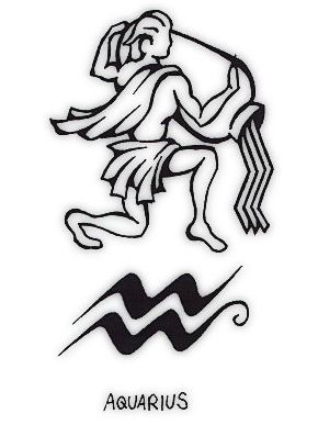 Aquarius Tattoo Symbol