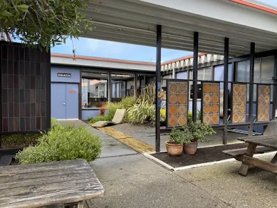 entrance to Heath Ceramics in Sausalito, California