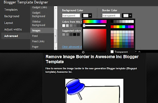 Remove border Awesome Inc Blogger template