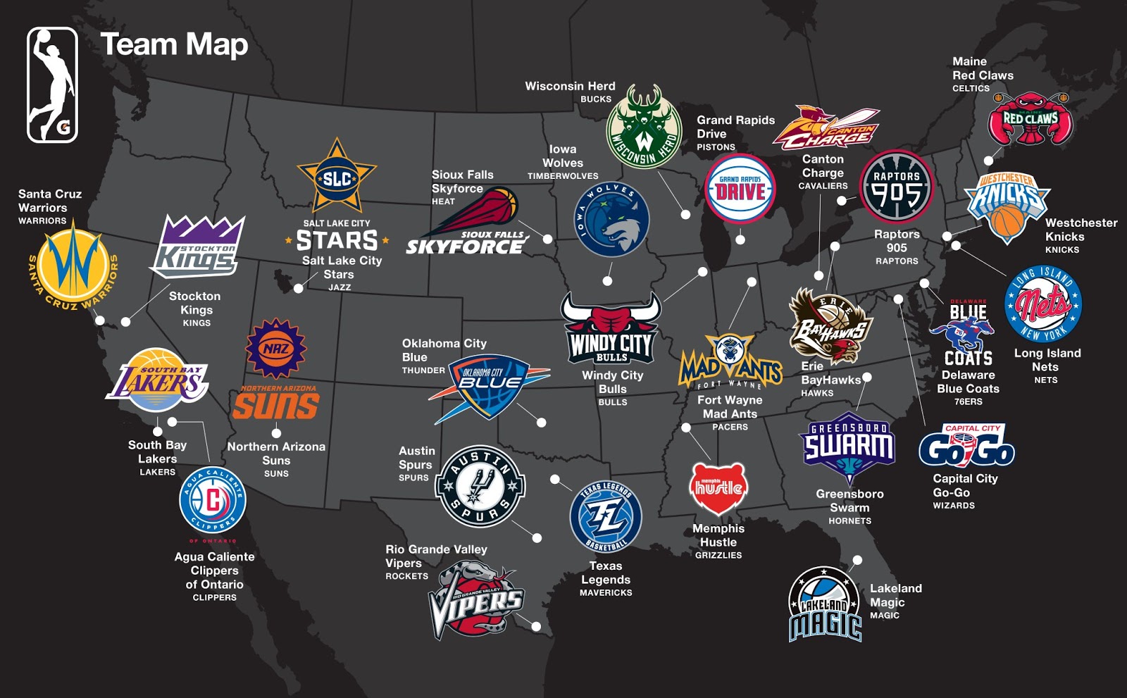 The NBA G-League will have 27 teams for the 2018-2019 season