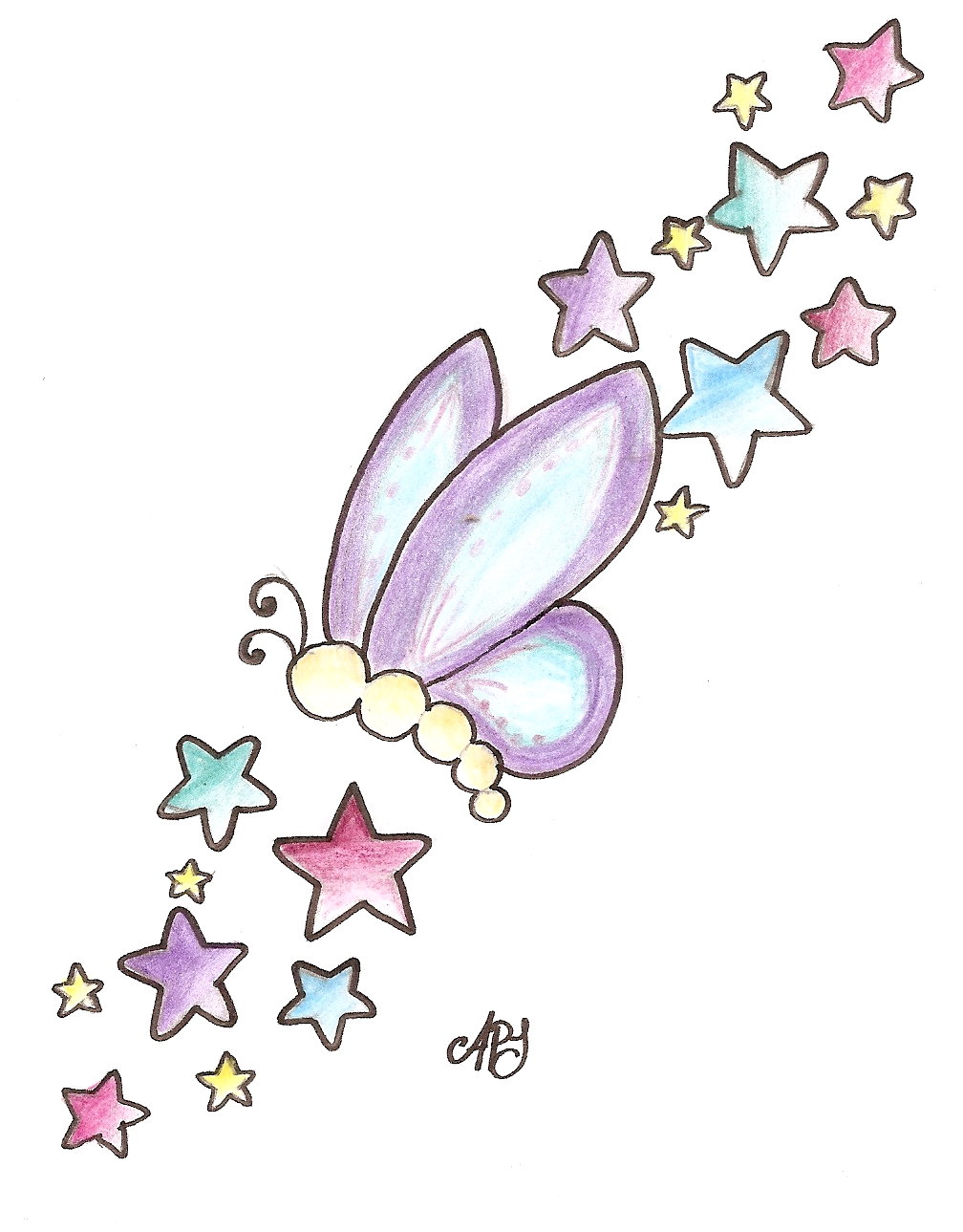 star tattoos designs for girls