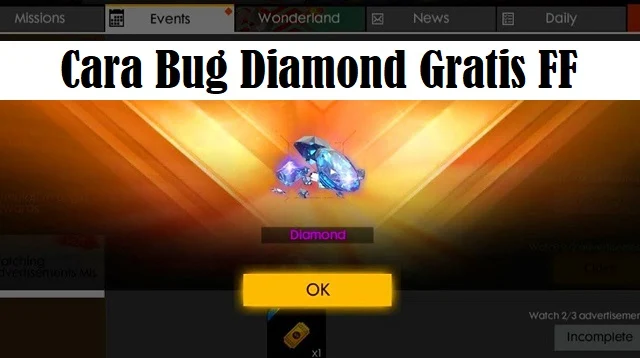 Cara Bug Diamond Gratis FF