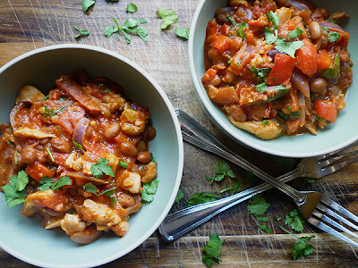 Chicken, Chorizo and Borlotti Bean Stew