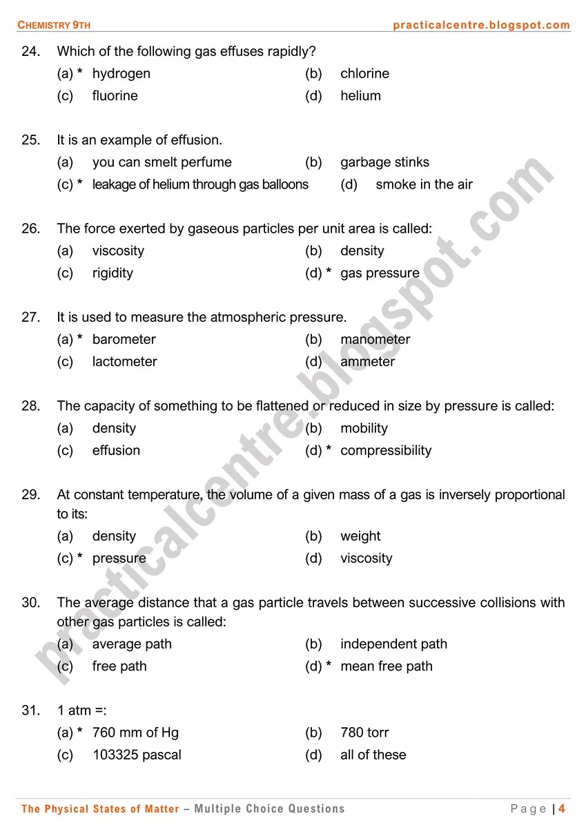 the-physical-states-of-matter-multiple-choice-questions-4