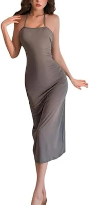 HSYDIY sexy pajamas halter neck backless dress, sexy pajamas, backless exquisite dress. Especially suitable for: honeymoon, wedding night