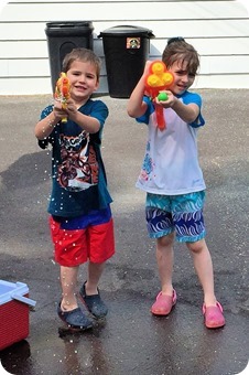 Family Water Fight
