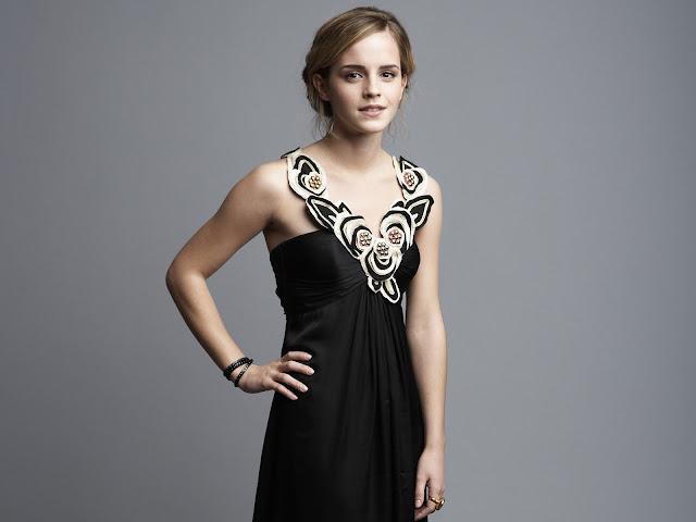 Emma Watson In Black Dress