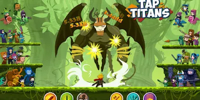 tap titans 2 hack, تحميل لعبة tap titans مهكرة, tap titans مهكرة جاهزة, لعبة Tap Titans 2 مهكرة للاندرويد