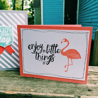 Card made with Layering Love and Pop of Paradise by Spread Joy Stamping