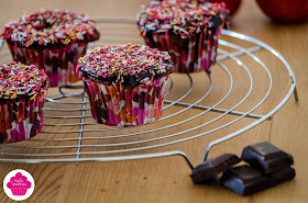 Muffins au chocolat et à la compote de pommes - sans beurre - Bataille Food #43