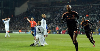 Chelsea , FC Copenhagen, Chelsea players, FC Copenhagen players, Drogba, Anelka, Torres