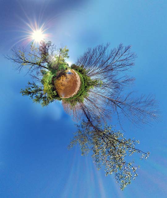 Mesmerising 360 Degree Panoramic Shots with 
Stereographic Projection.