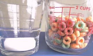 showing sugar amount in froot loops