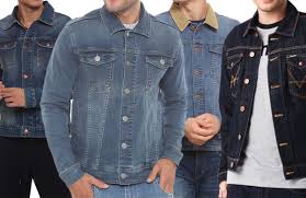 Gambar model jaket jeans denim