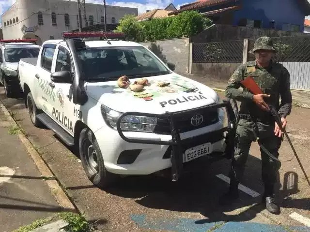Polícia Ambiental apreende animais abatidos, cartuchos e espingarda em Eldorado