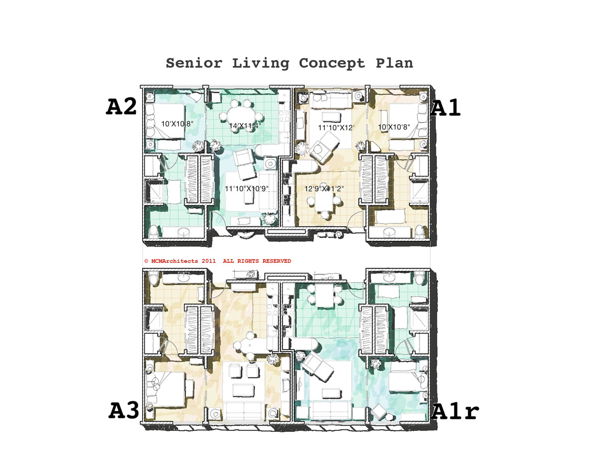 MCM DESIGN Senior  Living Plans 