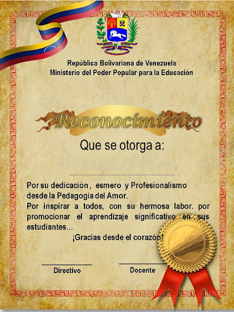 Reconocimiento Docente