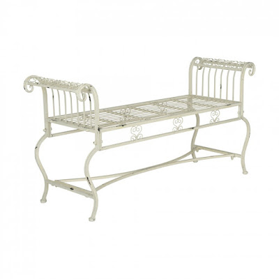 Delicate French inspired Brielle bench from Safavieh at Decor Market - found on Hello Lovely Studio