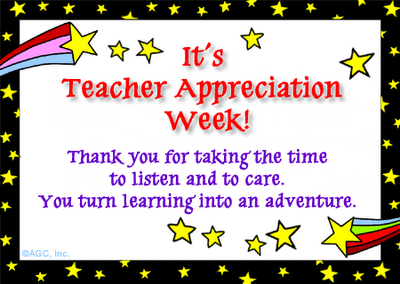 Teacher Appreciation Week on Teacher S Appreciation Week   Let S Celebrate