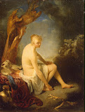 Woman Bather by Gerard Dou - Genre Paintings from Hermitage Museum