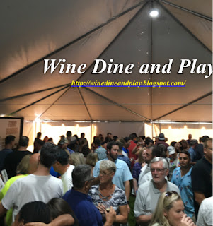 Inside the tasting tent at the Mahaffey Theater for the Craft Beer Experience in St Petersburg, Florida