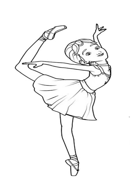 Top 10 ballerina coloring pages