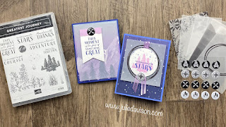 2 Stampin' Up! Enjoy the Journey Cards with Lovely Layers Vellum + Video ~ www.juliedavison.com
