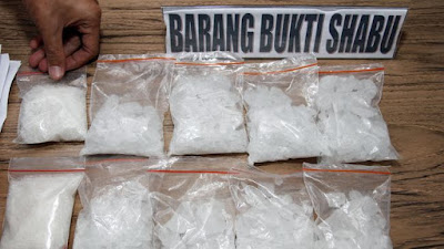 Empat Orang Diamankan Polrestabes Surabaya Membawa 7 Kg Sabu