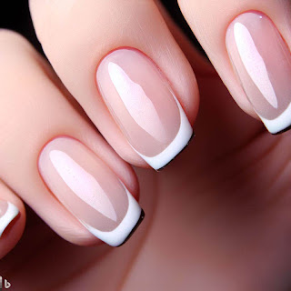 French tip manicure nail art designs