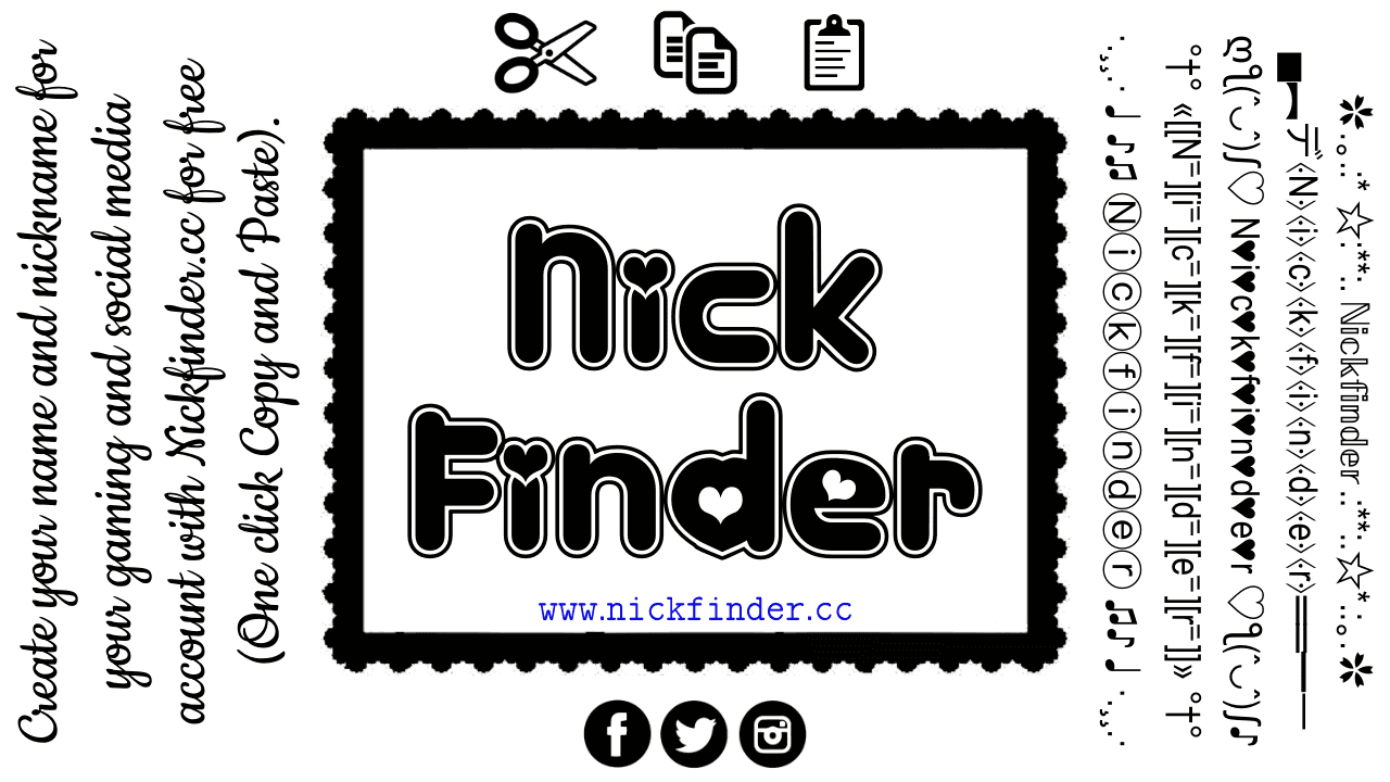 Nickfinder. Nickfinder.com. Cool names.