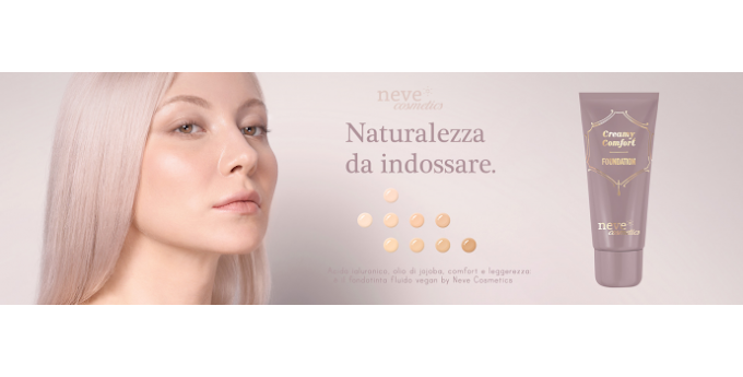 Neve Cosmetics Creamy Comfort Foundation *Impressioni, applicazione, inci e foto*