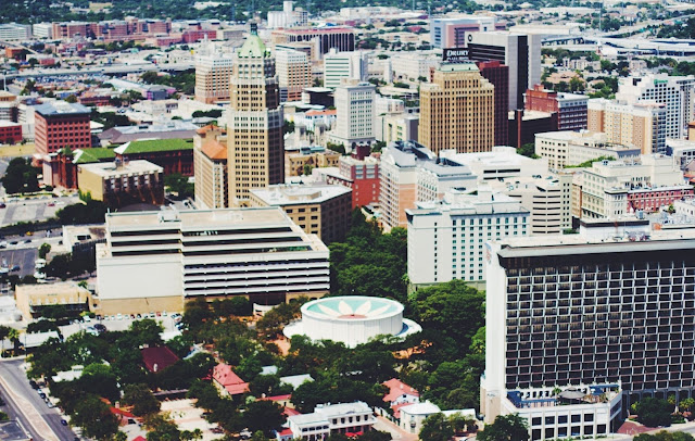 aerial view San Antonio