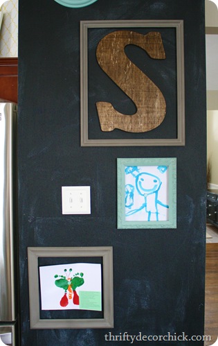 DIY magnetic art wall 