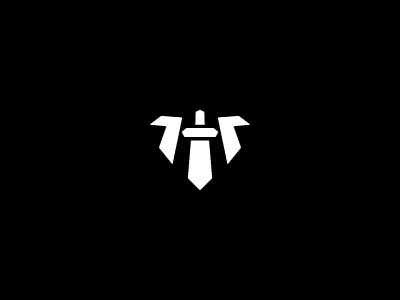 Letter H Sword Concept Logo