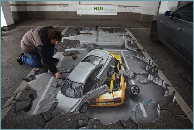 Street Art 3D cars 04