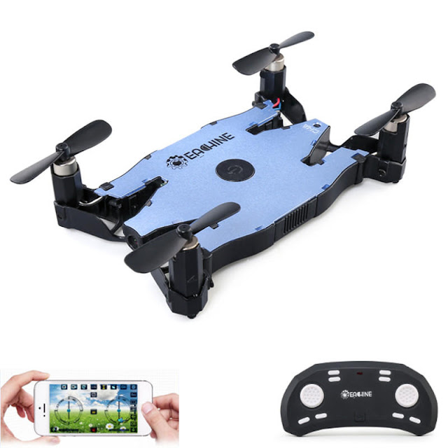 Anniversary Sale Eachine E57 WiFi FPV Selfie Drone With 2MP 720P HD Camera Auto Foldable Arm Altitude Hold RC Quadcopter