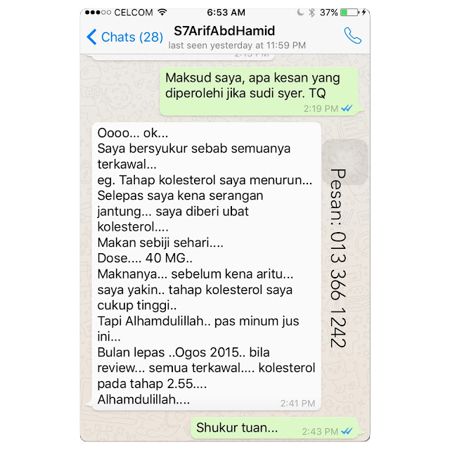 kolesterol jahat testimoni pelanggan Se7en