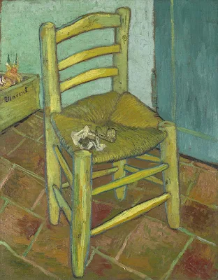 Van Gogh's Chair, 1888. National Gallery, London painting Vincent van Gogh