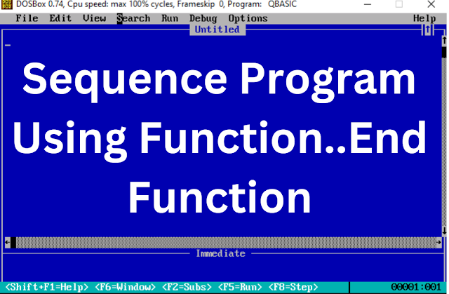 Sequence Program Using Function..End Function